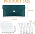 Cash Envelope Wallet, Dark Blue PU Leather with 4 PCS Cash Dividers and 2 Sheets Cash Envelope Tab Stickers