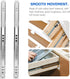 2pcs 17mm 246mm Wide Miniature Drawer Slide Rail, Steel Ball Bearing Cabinet Slide, Dual-Direction Furniture Rail