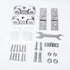 2pcs 4-Wheel Stainless Stee Hanging Wheel Suitable fo Sliding Doors in Halls and Kitchen cabinets wadrobe Sliding Door