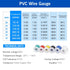HuLuWa 18 Gauge Electrical Wire Cable Kit, 18 AWG Stranded Tinned Copper Wire, 6 Colors (13.12 Feet Each) for DIY