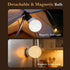 ERLUQYU Bulb, 10000mAh Cordless Table Lamp for Living Room, Gold Glam Table Lamp with Tapered Fabric Shade, Classic
