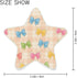 Burbuja 0.2W Colorful Bows on Plaid LED Night Light Plug into Wall Star-Shaped Nightlight Dusk to Dawn Auto Sensor