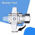 VINTEX Toilet Connector Plumbing Kit, Complete Toilet Set Valve with 12" Long Stainless Steel Connector Hose