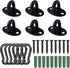 Stainless Steel Ceiling Hooks with Screws, 12 PCS Marine Hardware Hooks Pad Eyes Plate