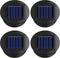 4 Pack Solar Lights Replacement Top Parts, 7 Lumens Lantern Lids for Hanging Outdoor Decorations Garden Patio