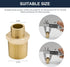 Water Hose G 3/8 Male to G 1/2 Male Reducer Adapter, 2 Pieces, Brass Compression Fitting