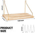 KjsEphitelian 2-Pack Hooks12x6.0in Cubicle Shelf For Fabric Walls With Wooden Cubicle Shelf Hanging Gold Bracket Use