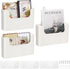 Wall Mount Folder Holder File Organizer, No Drilling Hanging File Mail Organizer, Office Supplies Storage, Single