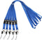 YOUOWO 5 Pack Neck Lanyards, Quick Release Blue Lanyard with Clip for ID Badge Holder, Keys, Office, Cell Phones
