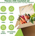 Packaging 10" 10" 10" 1.5 Pack 3 Frozen IDL x x Insulation Liners for Shipping Box, Gallons Capacity, of - EcoMax