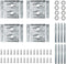 POWERTEC Surface Mount Corner Brackets 4PK w/Mounting Hardware, Corner Braces for Desk