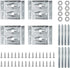POWERTEC Surface Mount Corner Brackets 4PK w/Mounting Hardware, Corner Braces for Desk