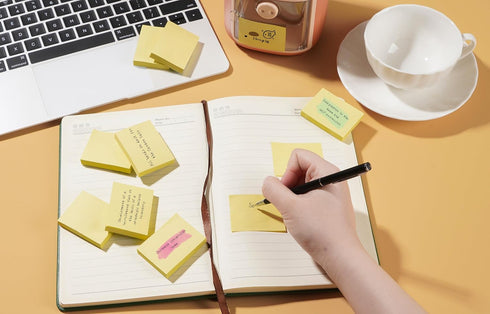 Mini Sticky Notes - 1.5x2 in, 36 Pad Canary Yellow Strong Adhesive Post, Suitable for School, Home, Office