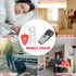 MBBEST Portable Door Lock & Alarm, Dual Protection Security Devices for Hotel Travel Home Apartment, Red/Black
