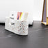 PARTSPOWER Cement Business Card Holder for Desktop, Horizontal Name Card Display Organizer, Business Gift Accessory