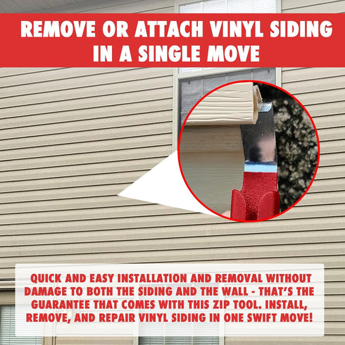 (2-Pack) Vinyl Siding Removal Tool, Extra Long Handle, 7 inches Steel Blade, Vinyl Installation