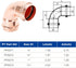 Copper Press Fittings 90 Degree Elbow Copper Coupling, Zero Lead, 1-1/4 inch