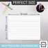 SCRIBBLEDO 5 Pack Double-Sided Whiteboard, 9" x 12" Lined Dry Erase Board for Kids Handwriting Practice