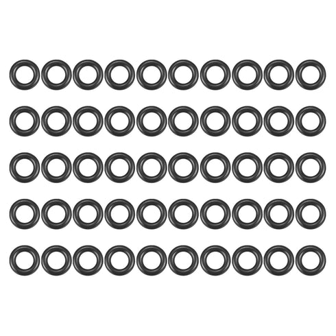 MECCANIXITY Nitrile Rubber O Ring 0.59" OD 0.31" ID 0.14" Width - Pack of 50 Black NBR Sealing Gasket Washer Seal