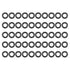 MECCANIXITY Nitrile Rubber O Ring 0.59" OD 0.31" ID 0.14" Width - Pack of 50 Black NBR Sealing Gasket Washer Seal