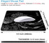 IMAYONDIA Japanese Great Wave Mouse Pad, Black Anime Gaming Mousepad, Non-Slip Rubber Base, 9.5 x 7.9 Inch