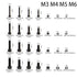 700Pcs 304 Stainless Steel M3 M4 M5 M6 Hex Socket Head Cap Machine Screws Bolts Nuts Washers Assortment Kit for Home Decoration Factories Repair Kitchens Shops Outdoor Construction