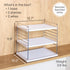 YouCopia UpSpace Cabinet Box Organizer, Adjustable Kitchen Pantry Shelf for Plastic Wrap and Foil Storage, Large