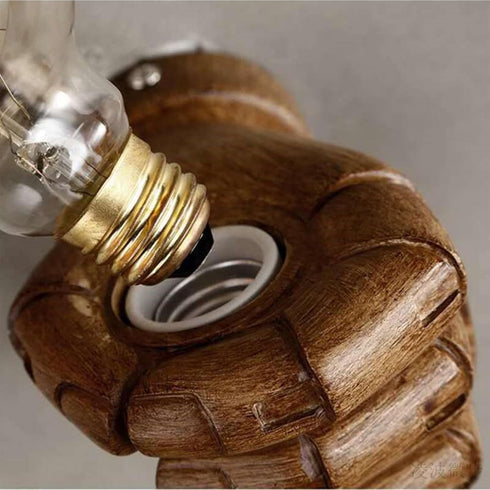 Aomesinc Vintage Wall Sconce Industrial Hand Shaped Wall Light Fixture Edison Lamp Fixture Indoor for Bedroom Kitchen