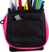 Five Star Pencil Pouch, Pen Case Storage Organizer for School Supplies, Fits 3 Ring Binder, Navy/Pink (505160B-ECM)