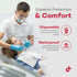 13.5" 18" 2-Ply 500) Dealmed Disposable x Dental Bibs, Tissue/Poly, Bulk Tattoo Bibs, Great for First Aid Kits