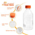 Glass Media Bottle 1000ml Round Storage Bottles 3.3 Borosilicate Glass Regent Bottles with PP GL45 Screw Cap 1 Piece