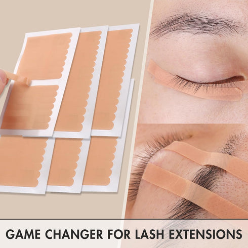 800 Pcs Eyelash Extension Tape Lash Tape - Breathable Micropore Medical Tape for Sensitive Under Eye Use