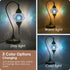 Yarra-Decor Turkish Moroccan Mosaic Table Lamp, Handmade Swan Neck Tiffany Glass Bedside Lamp, 19" (Blue2)