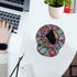 Memory Foam Wrist Support Mouse Pad, Comfortable Padded Wrist Mousepads 9in X10in for Desktop Notebook (Mandala