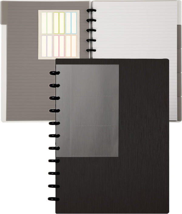 Yoment Discbound Notebook, Refillable 5 Subject Notebook, 9in x 12in, Customizable Spiral Journal for Work School