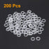 uxcell Nylon Flat Washers M6, 11mm OD, 6mm ID, 0.8mm Thickness Sealing Gasket for Faucet Pipe Water Hose, Pack of 200