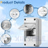 Waterproof Distribution Protection Box, IP65 ABS Plastic Breaker Electrical Box with Transparent Cover for Circuit