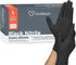 Black Nitrile Exam Gloves, Ultra-Strong Disposable Powder-Free Medical Gloves for Cooking & Healthcare, Large, 250 Count