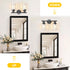 Unicozin 2 E26 (Bulbs Light Vanity Lights, Black Wall Sconce Light with Clear Glass, Bathroom Light Fixtures, Wall