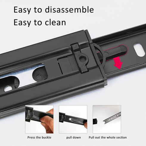 KDDEON 1 (20in/500mm) Pair Silent Ball Bearing Full Extension Soft Close Furniture Drawer Slides,Side Mount Drawer
