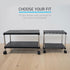 ZBRANDS 24" 14", Under Desk Printer Stand with Storage X Printer Cart, Small Printer Stand with Wheels, Small Printer