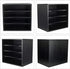 PAG Mail Sorter Organizer, Wood Countertop Literature Organizer, 4 Compartments for Office Supplies, Desktop File