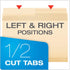 Pendaflex Reinforced File Folders, Extra Durable Manila, Letter Size - 1/2 Cut Tabs, 24 Per Pack (86221)