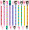 Glenmal 100 Pcs Scented Pencils for Kids, HB Graphite with Cartoon Pencil Toppers, Gift for School