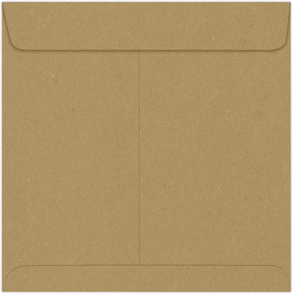 LUXPaper Square Invitation Envelopes | Peel & Press | 8 1/2" x 8 1/2" | Grocery Bag Brown | 70lb. Text | 50 Qty