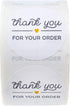 Thank You for Your Order Stickers / 500 Thanks from The Heart Business Labels / 1.5" Customer Appreciation Package