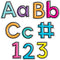 Carson Dellosa 219-Piece Kind Vibes Cutout Letters, 4" Colorful Upper and Lowercase Alphabet, Numbers, Punctuation for