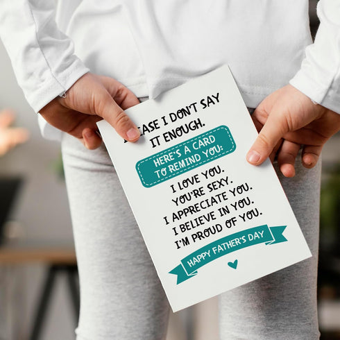 Chenive Husband Father's Day Card Gifts from Wife, Sweet Fathers Day Cards Gifts for Husband Boyfriend, Happy Fathers