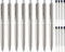 LINFANC 8 Pack Premium Retractable Ballpoint Pens - Medium Point 1.0mm Black Ink for Home, School, Work, Office