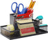 Ludato Black Mesh Desk Organizers Pen Holder, 4 Compartments Storage for Office Desk Accessories